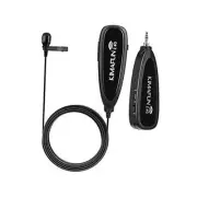 Wireless Microphone System, 2.4G Wireless Lavalier Microphone with Lavalier