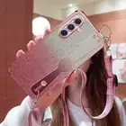 For iPhone Samsung Huawei Moto Case Crossbody Wrist Strap Holder Cover Stand Hot
