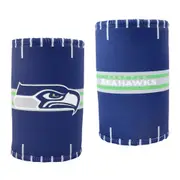 2x NFL Seattle Seahawks 11.5cm Stubby Can/Bottle Beverage Storage Sleeve Holder