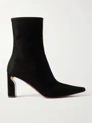 [MCQUEEN] MCQUEEN - T-bar Suede Ankle Boots - Black - EU 38 EU 38 Black