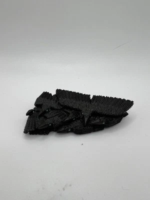 Zuni 7 Crows Fetish - Donna Suitza - Jett Carving - F4456
