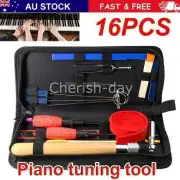 16 Pieces Piano Tuning Tools Kit Professional Piano Tuning Kits Tuning Fork NEW