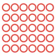 Red Key Cap Cover Rings, 30Pcs 22mm Keys Identifier Coding Tags