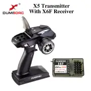 DUMBORC X5 2.4G 5CH Transmitter RC Radio Controller for RC Car Boat Tank