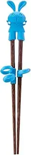Children Training Chopsticks, Kids Wood Learning Chopsticks Silicone Easy to Use Washable 1 Pair for Child Hand Growth (82)
