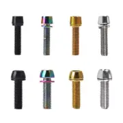 10Pcs Bicycles Stem Screw Bolts Bike Handlebar Part 5x20mm/6x20mm with Spacer