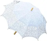[Hailong Ming] Time, Decorative Handmade Top Screen for The Bride, Wooden Handle for Role Playing
