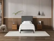 My Style Tapered Headboard & Gas Lift Base - King Single / Gunmetal / Slimline Base
