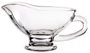 Circleware Saucy Glass Gravy Boat Dish 10 Ounce Limited Edition Glassware NEW