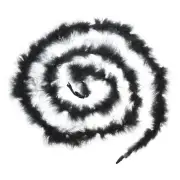 1 Pcs 6.6 Ft Feather Boas Feather for DIY Craft Sewing Trim Party Home Black