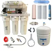 Reverse Osmosis 190LPD RO Water Filter + Membranes + All Filters + Pumps ROP-5-N
