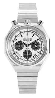Citizen Tsuno Bull Head Chronograph Silver Dial Quartz Men's Watch AN3700-62A