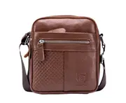 B33 One Shoulder Crossbody Bag Retro Waterproof Satchel Handbag for Men