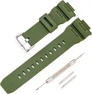 [Rihahisy] Replacement Resin Watch Strap for Casio Shock GW-7900B/G-7900/GR-7900GK Watch Accessories for Men, M, Silicone, Agate
