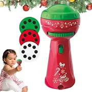 Christmas Flashlight Projector for Kids,Image Projection Toys - Image Projection Toys with 24 Christmas Patterns, Early Education Projector Toy