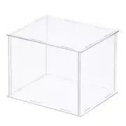 Acrylic Display Case Plastic Cube Storage Box Transparent Showcase 26x21x20.5cm