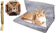 Générique Cat Hammock Bed, Pet Rest Hammock, Hangable Cat Bed, Hangables Soft Sleeping Hammocks for Indoor and Dogs, Detachable Beds with Comfortable and Warm Design Perfect for Cozy Naps