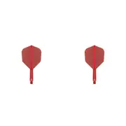 2x Target K-Flex Moulded Flight & Shaft Dart Accessory No.6 Intermediate Red