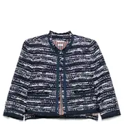 [Thom Browne] Melange Tulle Yarn Tweed Drop Back Cardigan Jacket Women