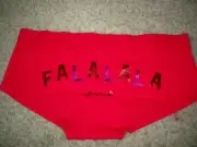 VICTORIAS SECRET HOLIDAY RED BOYSHORT FALALALA EXTRA LARGE XL NEW