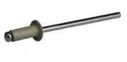 Bridgland BLIND RIVET 8x3.2mm 100Pcs Dome Head, Carbon Steel/Aluminium DUNE
