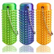 Little Ouchies Fidget,Pocket Mini Fidget Toy,Stim Fidget Toy,3D Printed Venting Key Pendant,3pcs Spiky Grippie Stim Keychain,Novelty Gifts