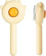 Dog & Cat Hair Brush Self-Cleaning Slicker Brush for Shedding and Grooming