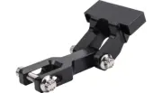 Thrashin OG Riser Speedometer Gauge Relocation Bracket Black Aluminum Harley