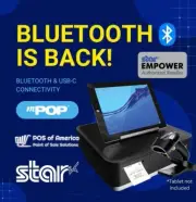 Star Micronics mPOP® Black Printer & Cash Drawer USB-C Bluetooth Scanner