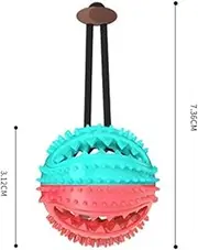 TPR Pet Dog Toy Toothbrush Chew Toy For Dogs Small Large Puppy Toys Sucker Toys Teething Stick Toy Dog Accessories Biting Toy cleaning expends energy grinding teeth (Color : Leaking Ball Blue)
