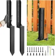 2 Pcs Fence Post Repair Kit,Heavy Duty Fence Post Anchor Kit, Fence Post Repair