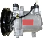 Auto AC Air Conditioning Compressor SV06E 4472605351 447260-5351 Compatible For Kubota Excavator For ALL KX080-3 KX121 KX121-3 1PK 12V