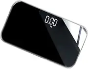 ERINGOGO Portable Rechargeable Weight Balance Scale Compact Electronic Weighing Scale with Mirror Surface for Daily Use Non Slip Feet for Home and Travel