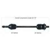 Tytaneum Standard Complete Axle #813-0030 Can-Am Commander 1000/Commander 800