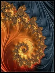 Fractal Spiral 4 - DIY Chart Counted Cross Stitch Patterns Needlework 14 ct