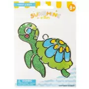 DIY Makit & Bakit Turtle Stained Glass Suncatcher Kit Kids Craft