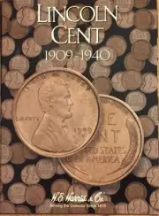 1909 - 1940 LINCOLN CENT COIN FOLDER H. E. HARRIS / WHITMAN (BRAND NEW)