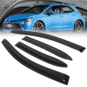 4X Smoke Tinted [Type-on] Sun/Wind Window Visors For 19+ Corolla Hatchback E210