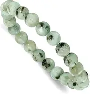 [JewelryWeb] Kiwi Jasper 8.5mm Beaded Stretch Bracelet-Stretch-Bracelet for Women