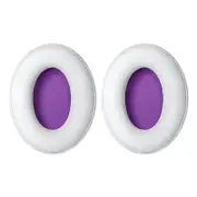 2-pack Headset Earmuffs for Kingston Hyperx Cloud Ii - White & Purple Lambskin