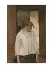 A Montrouge Rosa la Rouge, Henri de Toulouse Lautrec, Art Print Poster 14" x 11"