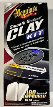 Meguiars Smooth Surface Clay Kit - Removes Paint Overspray, Fallout, Ect