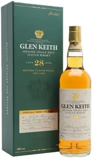 Glen Keith 28 Year Old Single Malt Scotch Whisky 700ml