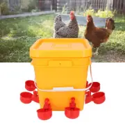 Automatic Chicken Waterer Set Low Spillage Self Replenishing Poultry Waterer NY9