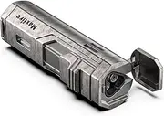 Retro Triple Jet Flame Lighter Gas Butane Refillable, Adjustable Flame with Punch(Sold Without Gas)