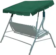 Canopy Only Outdoor Patio Swing Canopy Replacement Porch Top Cover for Seat Furniture (73"x52", Green)