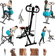 DARCON Squat Machine Exercise Equipment - Squat Ab Rowing Machine for Abs - Home Workout Equipment for Women-Men, Power Rider Row Squat for Glutes, Legs and Full Body Workouts