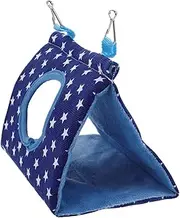 VILLFUL Bird Nest Hanging Hammock for Parrots Breathable Plush Hut Bird House Comfortable Material Accessory Cockatiels and More