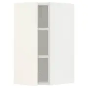 METOD wall cabinet with shelves, white/Vallstena white, 30x37x60 cm