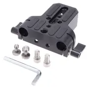 Camera 15mm Hole Pipe Clamp Pan Tilt Accessory Base Installation Plate7804